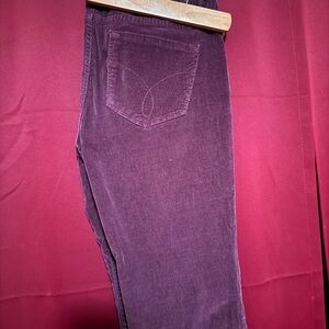 Calvin Klein Purple Straight Corduroy Size 6